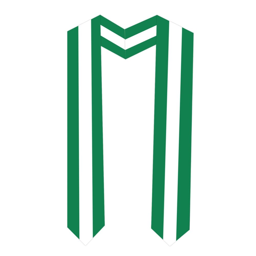 8005 Nigeria Flag Graduation Sash Satin Scarf 72" Stole for Abroad Student